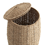 Корзина с крышкой из камыша Chane Wicker Basket варинант исполнения - 3 | Loft Concept в Москве