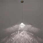 Подвесной светильник с плафоном из фактурного прозрачного стекла Light Ensemble варинант исполнения - 4 | Loft Concept в Москве