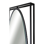 Зеркало овальное в металлической оправе в стиле лофт Urban Style Space варинант исполнения - 3 | Loft Concept в Москве