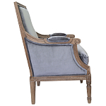 Кресло William Classical Armchair grey velvet варинант исполнения - 1 | Loft Concept в Москве