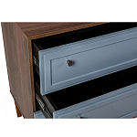 Комод серый из массива бука с 3-мя ящиками Wenge Light варинант исполнения - 3 | Loft Concept в Москве