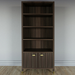 Книжный Стеллаж Elsa Dreams Walnut с задней стенкой варинант исполнения - 5 | Loft Concept в Москве