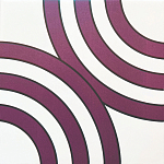 Дизайнерская плитка с узором Мишень варинант исполнения - 2 | Loft Concept в Москве