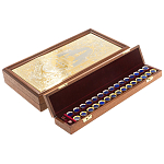 Нарды с гравюрой из натурального камня лазурит Backgammon from Stone варинант исполнения - 3 | Loft Concept в Москве