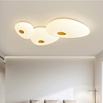 Потолочный светильник с тремя овальными матовыми плафонами TRIDalmen варинант исполнения - 1 | Loft Concept в Москве