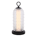 Настольная лампа с прозрачным факутрным стеклянным плафоном Sonora варинант исполнения - 1 | Loft Concept в Москве