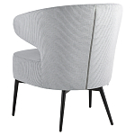 Современное мягкое кресло на металлических ножках Rakush Grey варинант исполнения - 4 | Loft Concept в Москве