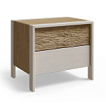 Тумба 2 ящика с подсветкой на рельефном фасаде Warm Industrial варинант исполнения - 7 | Loft Concept в Москве