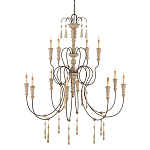 Люстра с состаренными резными элементами Big Graceful Profile варинант исполнения - 4 | Loft Concept в Москве