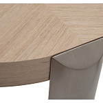 Столик журнальный круглый со светлым шпоном Light Veneer Table варинант исполнения - 2 | Loft Concept в Москве