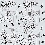 Плитка с узором Граффити 3 варинант исполнения - 1 | Loft Concept в Москве