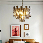 Люстра из круглых стеклянных элементов Vienna варинант исполнения - 4 | Loft Concept в Москве