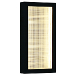 Светодиодное прямоугольное бра из металла черного цвета Lattice Lux варинант исполнения - 1 | Loft Concept в Москве