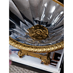 Чаша из прозрачного стекла с бронзовым рельефным ободком Eden Garden варинант исполнения - 4 | Loft Concept в Москве