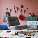 Настенный крючок в виде совы Owl Wall Hook Blue варинант исполнения - 4 | Loft Concept в Москве