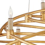 Люстра золотая в форме спирали Fancy Pattern варинант исполнения - 1 | Loft Concept в Москве