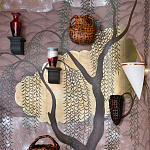 Обои ручная роспись Willow & Waves Original colourway on Edo painted Xuan paper with antiquing варинант исполнения - 1 | Loft Concept в Москве