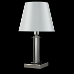 Настольная лампа с белым тканевым абажуром в форме конуса Laurent варинант исполнения - 4 | Loft Concept в Москве