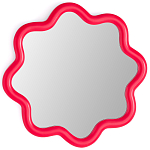 Настенное зеркало с волнистой рамой Mune Mirror Red варинант исполнения - 1 | Loft Concept в Москве