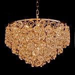 Люстра каскадная с подвесками в форме колец Galaxy of Light варинант исполнения - 1 | Loft Concept в Москве