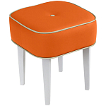 Квадратный мягкий пуф на белых ножках Winton Pouf Square варинант исполнения - 7 | Loft Concept в Москве