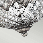 Потолочный светильник с чашеобразным плафоном из толстого волнообразного стекла и широким узорчатым основанием Hinkley варинант исполнения - 7 | Loft Concept в Москве