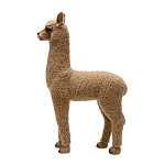 Декоративная статуя с мягкой шерстью Brown Alpaca варинант исполнения - 2 | Loft Concept в Москве