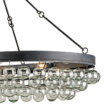 Люстра большая овальная с подвесными стеклянными элементами Impressive Profile варинант исполнения - 1 | Loft Concept в Москве