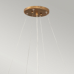 Люстра подвесная золотого цвета с металлическим сетчатым основанием и стеклянными каплевидными подвесками Hinkley варинант исполнения - 11 | Loft Concept в Москве