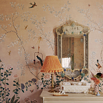 Обои ручная роспись Cecily pink варинант исполнения - 4 | Loft Concept в Москве