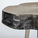 Металлический столик со столешницей в виде слеба Slabby варинант исполнения - 3 | Loft Concept в Москве