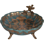 Блюдо фарфоровое Птица на ветке Flora варинант исполнения - 2 | Loft Concept в Москве