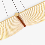 Люстра в виде распахнутых крыльев из тонких металлических планок Flight of Freedom варинант исполнения - 5 | Loft Concept в Москве