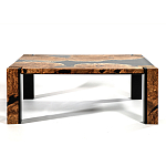 Кофейный Стол River in Autumn Elm Resin Coffee Table варинант исполнения - 3 | Loft Concept в Москве