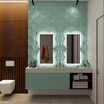 Гипсовая 3D панель с принтографией PM-24 варинант исполнения - 1 | Loft Concept в Москве