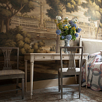 Обои ручная роспись Monuments of Paris Roberts on antique scenic Xuan paper варинант исполнения - 2 | Loft Concept в Москве