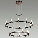 Люстра подвесная с двумя круглыми ярусами и цилиндрическими плафонами Arnaut Light варинант исполнения - 3 | Loft Concept в Москве