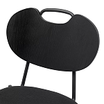 Стул с мягким сиденьем черный Stool Loft Black варинант исполнения - 6 | Loft Concept в Москве