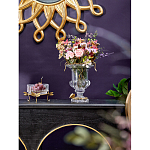 Чаша из прозрачного стекла на бронзовых ножках в виде стрекоз Eden Garden варинант исполнения - 3 | Loft Concept в Москве