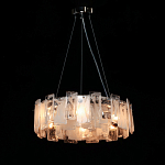 Люстра круглая с подвесными прямоугольными пластинами из стекла Glacier Panels варинант исполнения - 3 | Loft Concept в Москве