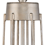 Люстра серебряного цвета с изогнутыми элементами каркаса Twisted Iron Chandelier варинант исполнения - 3 | Loft Concept в Москве