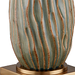 Настольная лампа с фактурным корпусом и тканевым абажуром Smooth Peaks варинант исполнения - 1 | Loft Concept в Москве