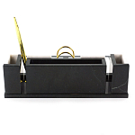 Настольный письменный набор из белого мрамора и змеевика Marble Accessory варинант исполнения - 3 | Loft Concept в Москве