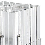 Бра серебряное с фактурным прозрачным абажуром Optical Crystal варинант исполнения - 1 | Loft Concept в Москве