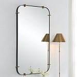 Зеркало настенное в черной металлической раме Mirror Cardinal варинант исполнения - 4 | Loft Concept в Москве