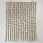 Панно на стену из хлопковых нитей White Morse Wall Hanging  варинант исполнения - 4 | Loft Concept в Москве