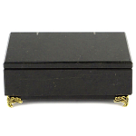 Шкатулка из натурального камня змеевик чёрного цвета Stone Casket варинант исполнения - 2 | Loft Concept в Москве