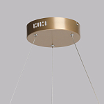 Люстра подвесная круглая золотого цвета с белыми изогнутыми световыми линиями Luke Lampco Tracer Lamp варинант исполнения - 11 | Loft Concept в Москве