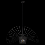 Подвесной светильник чёрного цвета с металлическим каркасом в форме веера Friture Vertigo Pendant варинант исполнения - 4 | Loft Concept в Москве