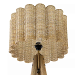 Торшер с плетеным абажуром на основании в виде треноги Lamp with Wicker Lampshade варинант исполнения - 3 | Loft Concept в Москве